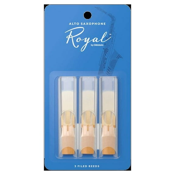 Royal by D'Addario Alto Sax Reeds, Strength 2, 3-pack