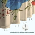 thumbnail image 6 of Pioneer Colorful Floral Shower Curtain for Bathroom Home Decor Bathtubs Waterproof Fabric Curtain with 7 Hooks 36x72in, 6 of 6