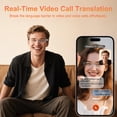 thumbnail image 4 of AI Smart Translation Glasses: 164 Languages, Polarized Blue Light Filter, Low-Latency Audio, Voice Assistant, iOS/Android, USB-C, 4 of 11