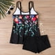 thumbnail image 5 of Trajes de baño Amzcrzy Tankini para mujer, trajes de baño, traje de baño para mujer, traje de baño conservador dividido con estampado grande, traje de baño dividido, rosa fuerte, 4XL, 5 of 6
