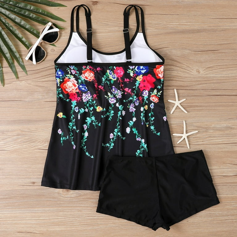 dress tankini black high neck Bleu Rod Beattie High Neck Tankini Top in Blue