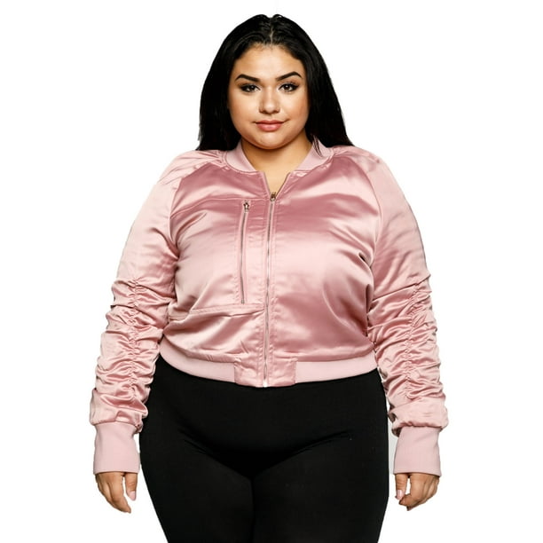 plus size zipper jacket