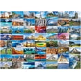 thumbnail image 1 of Puzzles for Adults 1000 Pieces, 56 Famous World Scenic Landmarks, Travel Poster Landscape Challenging Puzzle, Jigsaw Puzzles with Letters on Back, 1 of 6