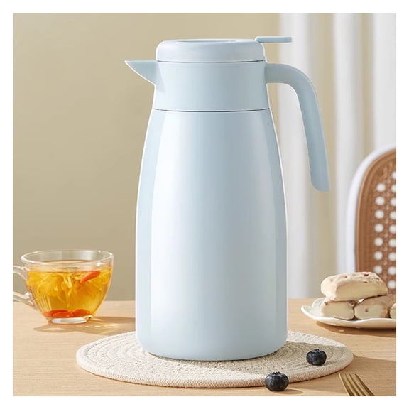 2 Litre Thermal Coffee Carafe Jugs,Vacuum Pitcher Stainless Steel Double-Wall Vacuum Insulated Coffee Pot,Beverage Dispenser Keeping Hot/Cold