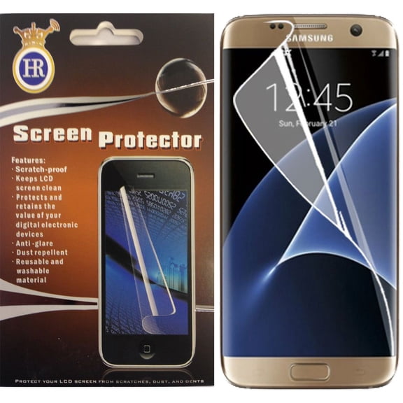 3 Pack For Samsung Galaxy S7 Edge Anti Shock Clear Full Screen Protector