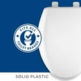thumbnail image 2 of Bemis Elongated White Plastic Toilet Seat, 2 of 3