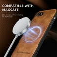 thumbnail image 5 of Magnetic for iPhone 7 / 8 / SE 2022 & 2020 Case, Compatible with MagSafe Support Magnetic Car Phone Mount PU Leather Slim Phone Case for Women Men for iPhone 7 / 8 / SE 2022 & 2020, Brown, 5 of 10