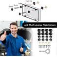 thumbnail image 3 of Auto Number Plate Frame Holder Mounting Screws License Holder Screws With Cap Plate Mounting Hardware, 3 of 5