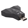 thumbnail image 3 of USB Sound Adapter, Volume Control Multifunction Plug and Play USB Sound Card Virtual 7.1 Channel with LED Light for  for Computer for Laptop, 3 of 7
