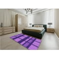 thumbnail image 4 of Ahgly Company Indoor Rectangle Patterned Purple Amethyst Purple Area Rugs, 4' x 6', 4 of 6
