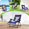 thumbnail image 3 of Backyard Expressions Deluxe XL Padded Recliner Chair – Ergonomic Anti-Gravity Lounger with Folding Design, Side Tray, and Adjustable Headrest, 3 of 7