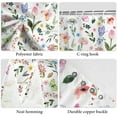 thumbnail image 3 of Pbobriich Floral Shower Curtain, Colorful Wildflower Shower Curtain with 12 Hooks , 72” x 72”, 3 of 5