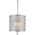 thumbnail image 3 of Beaumont Lane 3 Light Sterling Mist Shade Pendant in Peruvian Silver, 3 of 4