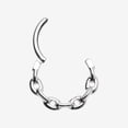 thumbnail image 2 of Chain Link V2 Clicker Hoop Ring, 2 of 5