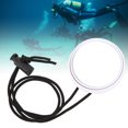 thumbnail image 3 of Clear Vision Diving Rearview Mirror, Diving Adjustable Rearview Mirror, with Lanyard Glass Convex Lens for Side Hanging 35cm/13.8In Buckle Lanyard Black,White, 3 of 7