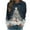 Dark Blue, variant on Women's Vintage Christmas Animal Graphic Round Neck Sweatshirt, Ugly Sweater Long Sleeve Casual Pullover Top, Holiday Party Fashion Blouse,Black,L