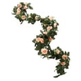 thumbnail image 3 of kowaku Greenery Vine Artificial Peony Peony Flower Garland Silk for Table Runner, Office, Wreath, Decoration Pink, 3 of 9