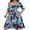 A22 Violet, variant on KISSMODA Midi Dresses for Women Casual 3/4 Sleeve Wrap Dress Plus Size Curvy Cocktail Dresses with Pockets