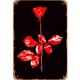 thumbnail image 1 of Placa Metal Vintage Rosa Pintura Hierro Rectangular Arte La Pared 20x30 Cm, 1 of 9