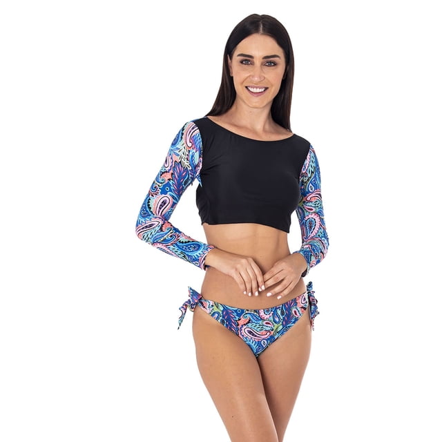 Bikini de manga larga tipo deportivo Maré Collection D3433/ Traje de baño con protección UV/ Tela de secado rápido