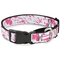 thumbnail image 1 of Buckle-Down Martingale Dog Collar - Splatter Black White - 1" Wide - Fits 15-26" Neck Size - Large, 1 of 1
