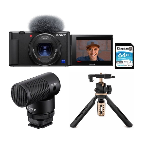 Sony ZV-1 Camera for Content Creators and Vloggers Bundle