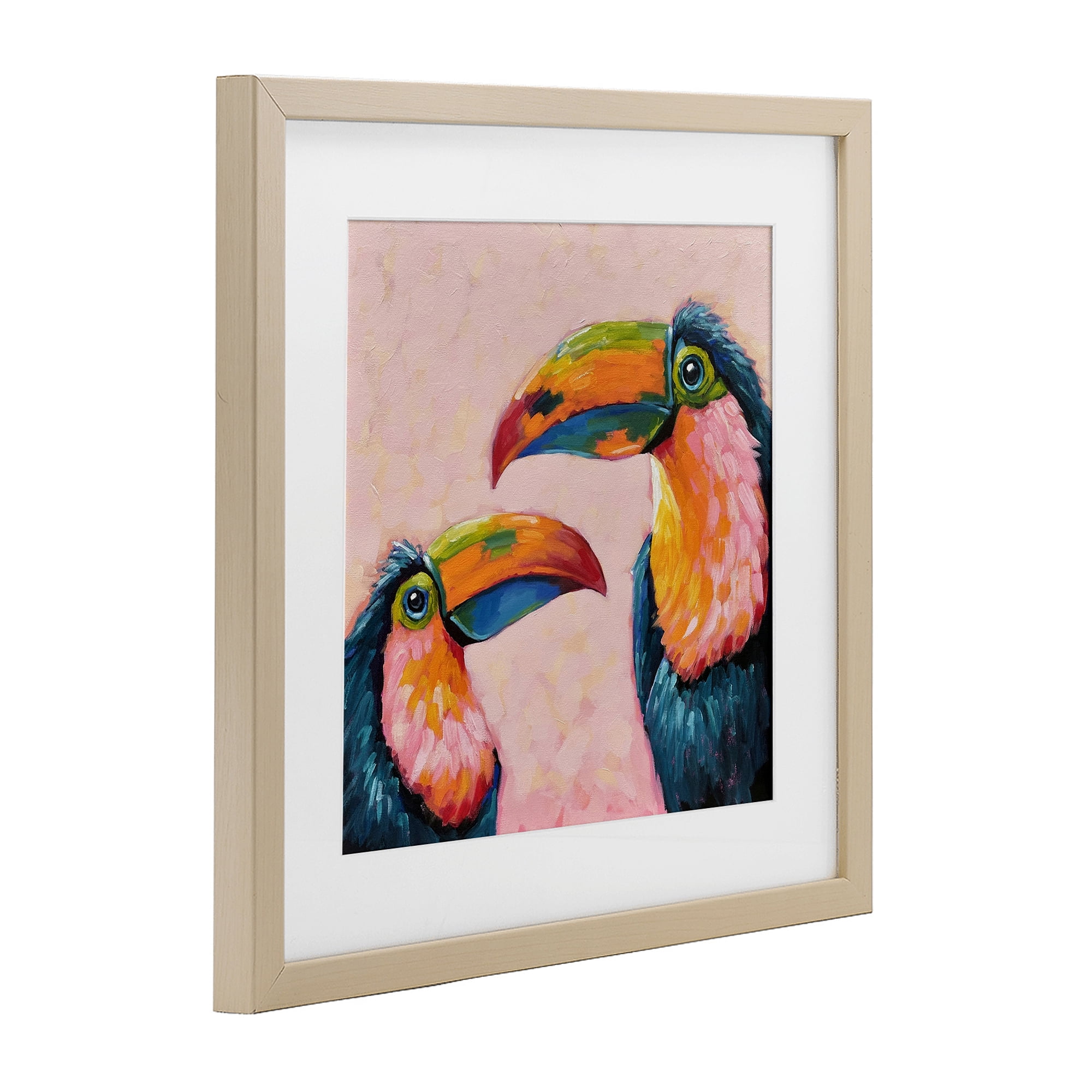 Stupell Industries Tropical Toucan Paradise Birch Framed Print Under Glass, design by Lucia Stewart