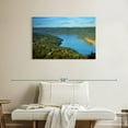 thumbnail image 2 of Elephant Stock Hudson River From Above Wall Art - Horizontal Canvas Wall Art - Living Room Wall Decor - Nature Canvas - Blue And Green Decor - 36" x 24", 2 of 8