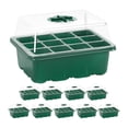 thumbnail image 3 of 10 bandejas de germinación para iniciar plantas en jardinería hidropónica. 12 hoyos, 3 of 8