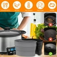thumbnail image 3 of 2Pcs Slow Cooker Divider Liner Reusable Silicone Cooker Insert Liner Heat Resist for Cooking 6.57×5.11in, 3 of 10
