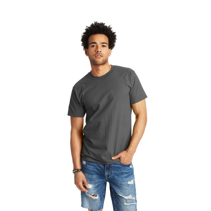 Hanes Men's and Big Men's Beefy-T Short Sleeve T-Shirt, Sizes S-6XL ...