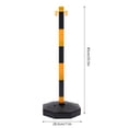 thumbnail image 3 of 6Pcs Traffic Cone Adjustable Delineator Safety Post with Fillable Base Chains, 3 of 18