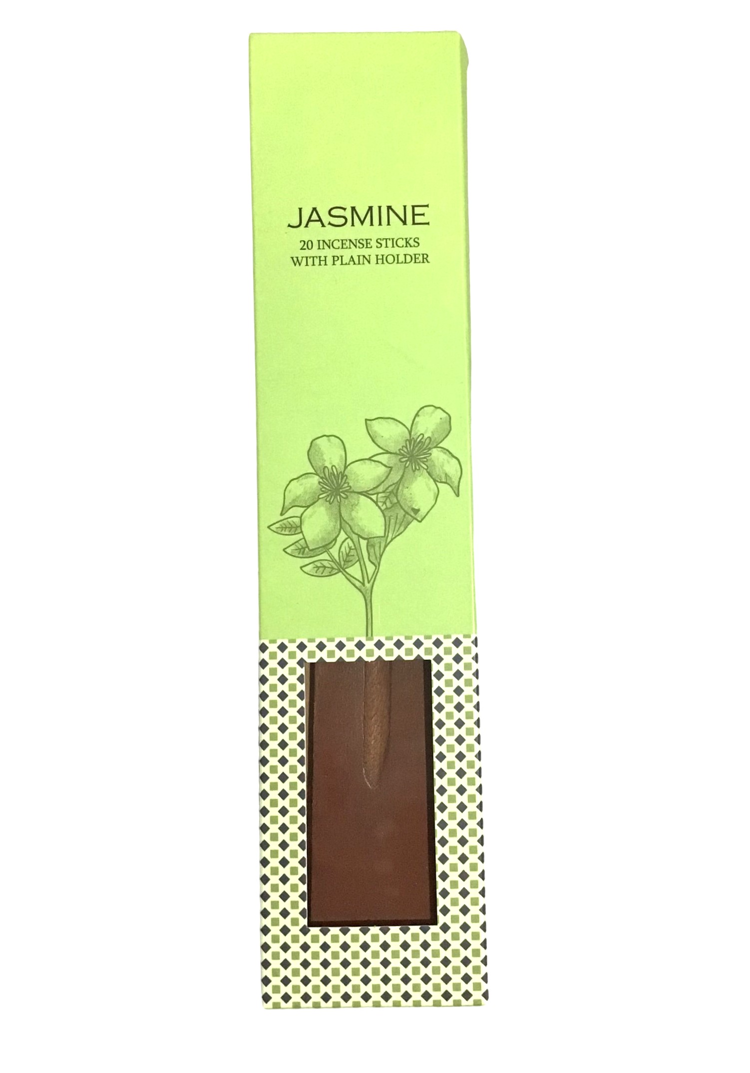 Jasmine Incense Sticks with Holder, 20 Sticks