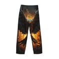 thumbnail image 3 of Lsque Cool Black Eagle Print Men's Pajama Pants, Lounge Pant - Comfortable Home Wear,Elastic Waistband, Stylish Design-XX-Large, 3 of 9