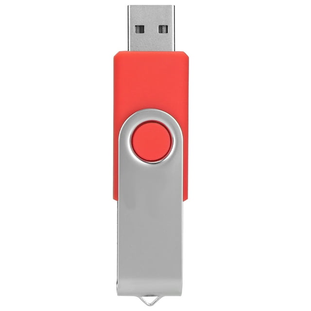 Memoria USB portátil giratoria de color rojo caramelo para PC y tableta, 1 GB