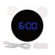 thumbnail image 1 of Reloj despertador Digital con espejo, bonitos ratones con forma de oreja, reloj con espejo y luz LED con modo de repetición, modo nocturno para niños, dormitorio en casa, 1 of 8