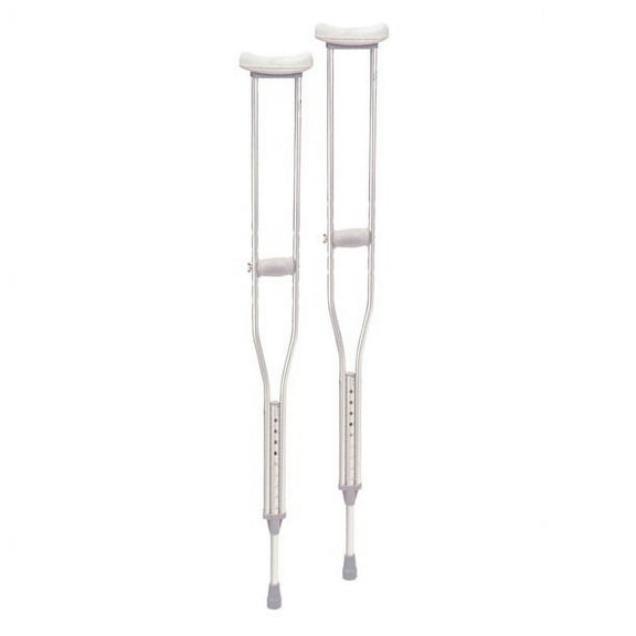Drive Medical Aluminum Crutches with Accessories - 10402-8