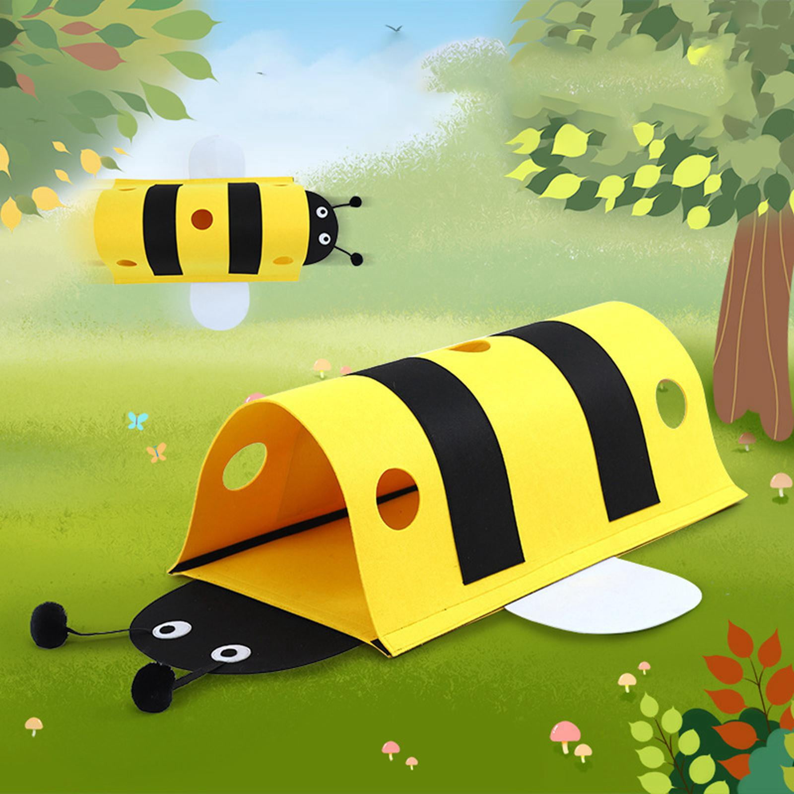 Bvdfgk Cat Tunnel Bee Shaped Cat Toy, Pet Interactive Toy, Indoor Bed Cute Cat Tube for
