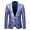 Blue, variant on Vedolay Men's Tops Mens Blazers for Work Casual Open Front Long Sleeve Work Office Jackets,Black L