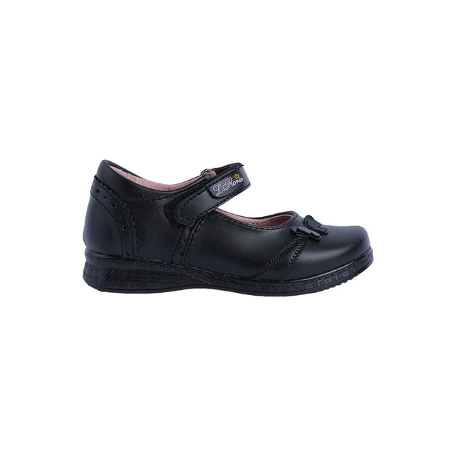 Zapatos Escolares LADY FLORES Niña Ligeros negro 17.5