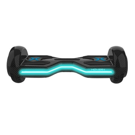 Hover-1 Eclipse Hover Board with 8 In. Wheels, LED Headlights, Built-In Bluetooth Speaker, 7 MPH Max Speed - Carbon Fiber
