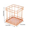 thumbnail image 5 of Clearance Office&Craft&Stationery under $5,Rose Gold Storage Box Desktop Basket Modern Storage Storage, 5 of 9