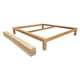 thumbnail image 4 of Base Para Cama King Size Muebles GM Tradicional Desarmable Madera de Pino Natural Con Laca Transparente, 4 of 7