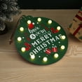thumbnail image 5 of Christmas Wooden LED Decorative Wall Hanging Paintings - "Merry Christmas" Crafts with Ambiance Lights, Perfect for Home Wall Decor & Holiday Christmas Display, Green, 11.81in/30cm, 5 of 8