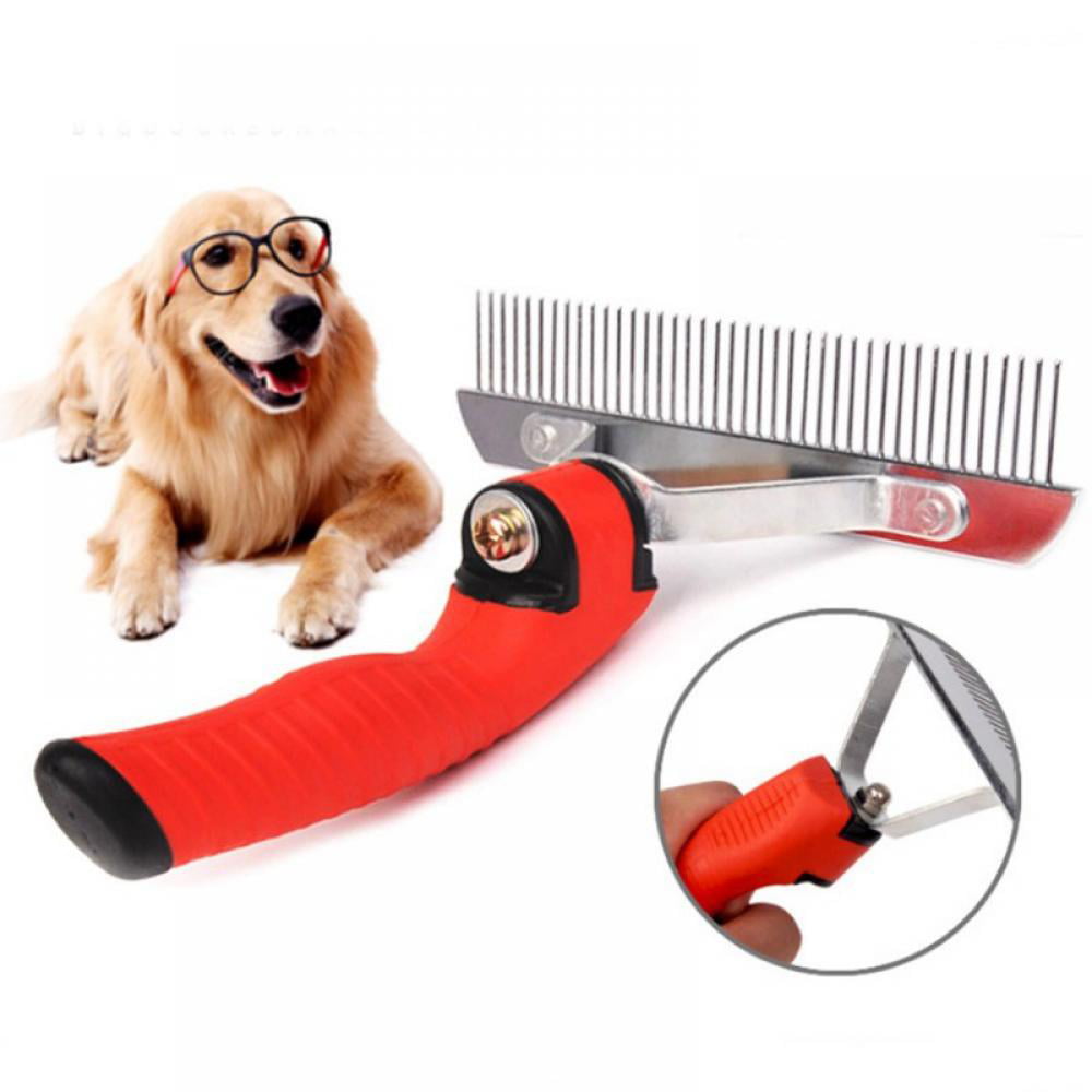 Professional Short Long Hair Clean kit DeShedding Grooming Tool for MEDIUM DOG