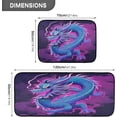 thumbnail image 3 of GZHJMY Kitchen Rugs 2 Piece Waterproof Non Slip Kitchen Mat Dragon Purple Kitchen Rug Set for Sink Office Kitchen Cafe, 19.7"x47.2"+19.7"x27.6" Carpet Runner, 3 of 7