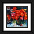 thumbnail image 1 of Bond 20x20 Black Ornate Wood Framed with Double Matting Museum Art Print Titled - Flowers Fragrance, 1 of 4
