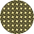 thumbnail image 1 of Ahgly Company Machine Washable Indoor Round Transitional Metallic Gold Area Rugs, 3' Round, 1 of 7