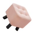 thumbnail image 4 of Maoww Small Footstool Stable Step Stool Footrest Dressing for Office Room Entryway Pink 28x28x28cm, 4 of 6