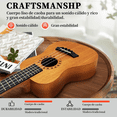 thumbnail image 4 of Ukelele De Concierto Acustico Caoba Para Principiantes Eo Safe Imports Negro, 4 of 5